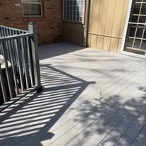 Gray deck & railing repaint